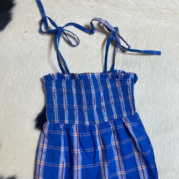 SweetHoney Girls' Plaid Bow Decor Cami Jumpsuit - Picture 3 of 8